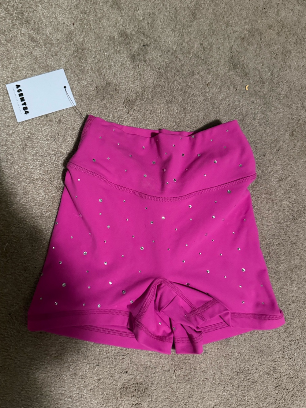 Agent 84 bejeweled pink shorts NWT